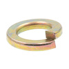 Prime-Line Split Lock Washer, For Screw Size 1/2 in Alloy Steel, Zinc Yellow Finish, 10 PK 9119260